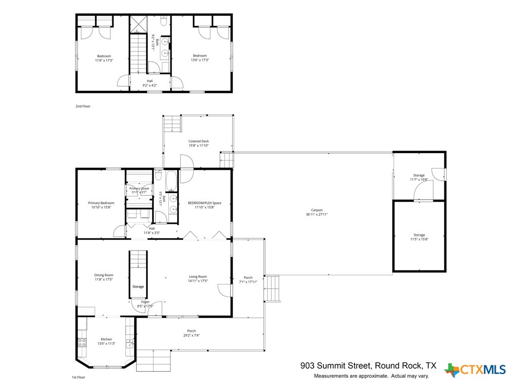 903 Summit Street Round Rock, TX 78664 - Photo 38 of 38 Up and down floor plan