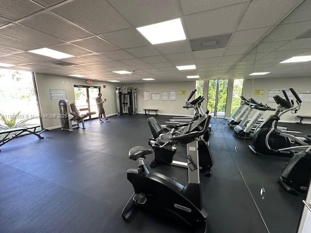 8015 Southwest 107th Avenue, Unit 201 Miami, FL 33173 - Photo 21 of 24 a view of a room with gym equipment