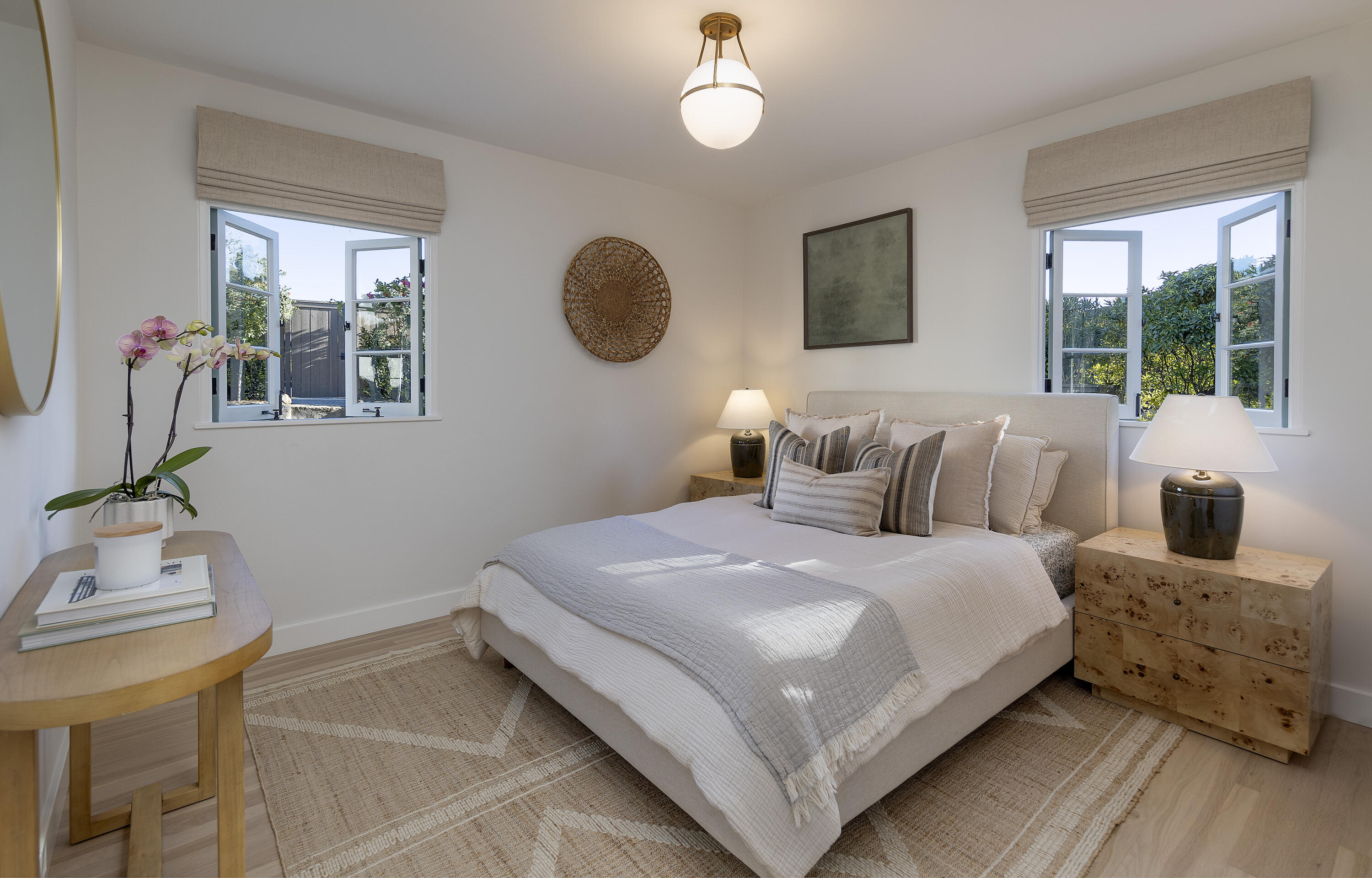 909 Chelham Way Montecito, CA 93108 - Photo 17 of 28 a bedroom with bed and window