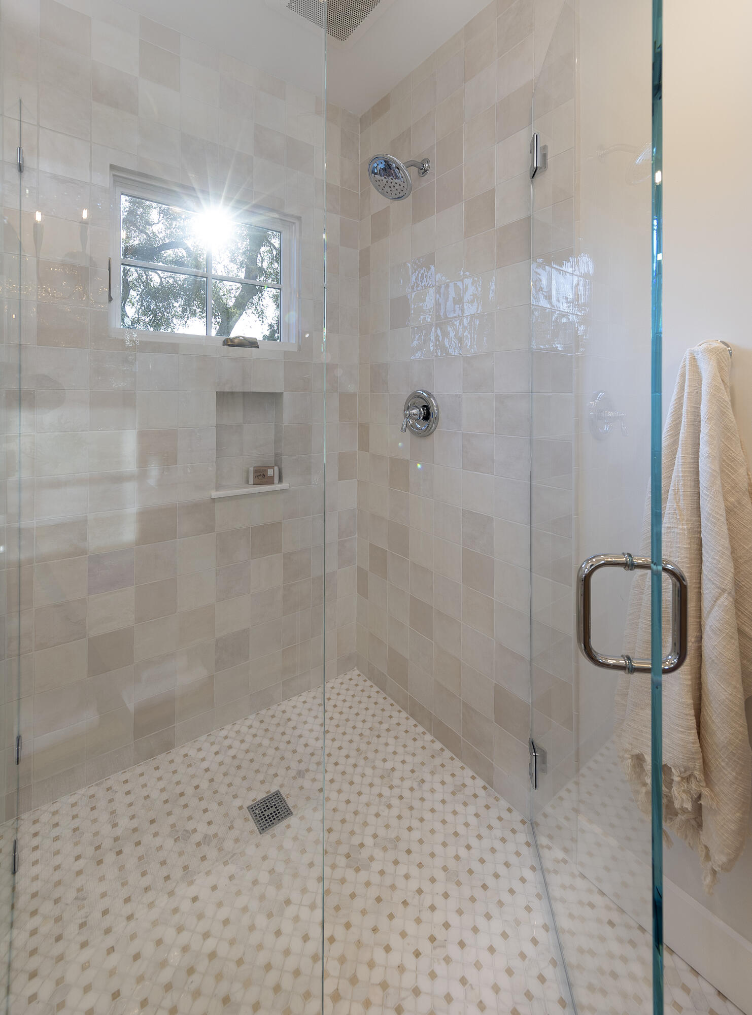 909 Chelham Way Montecito, CA 93108 - Photo 19 of 28 a bathroom with a shower