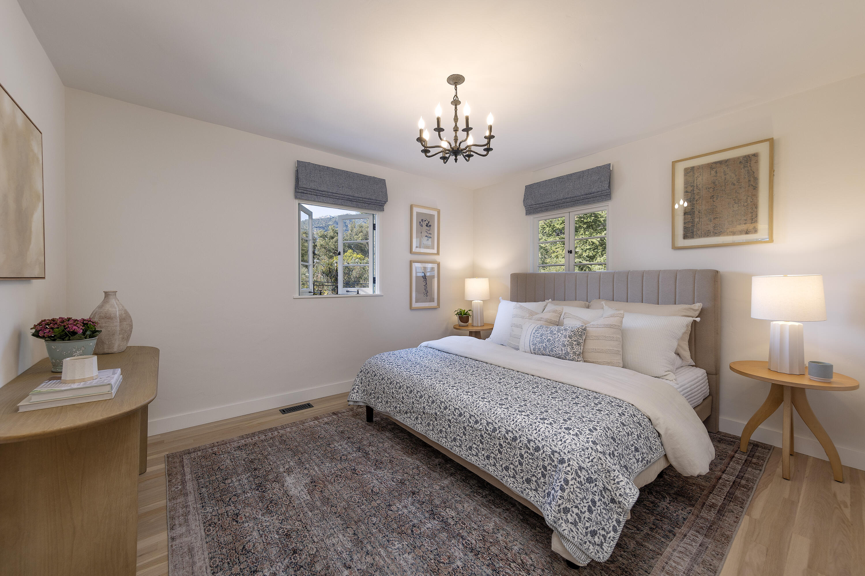 909 Chelham Way Montecito, CA 93108 - Photo 20 of 28 a bedroom with bed and window