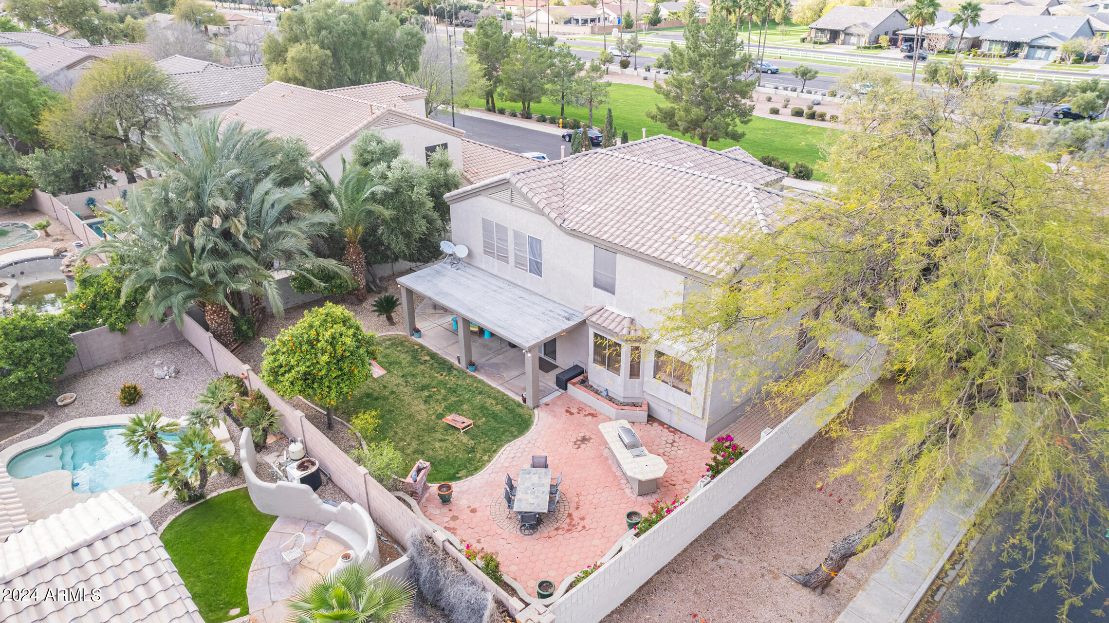 2861 East Brooks Court Gilbert, AZ 85296 - Photo 44 of 49 an aerial view of a house