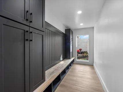 a close view of closet