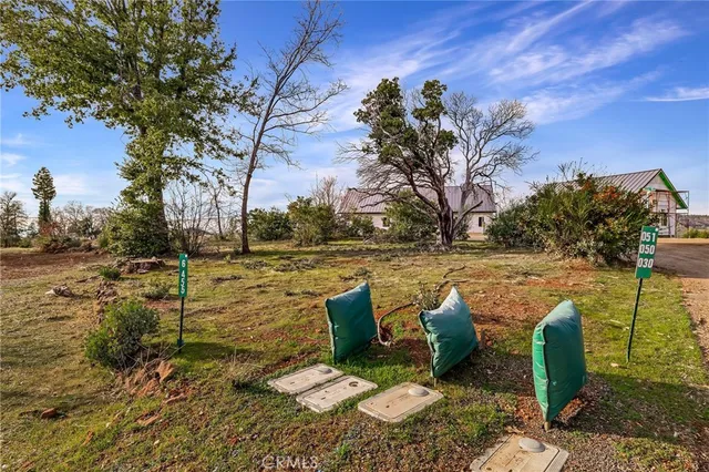 a view of yard with green space