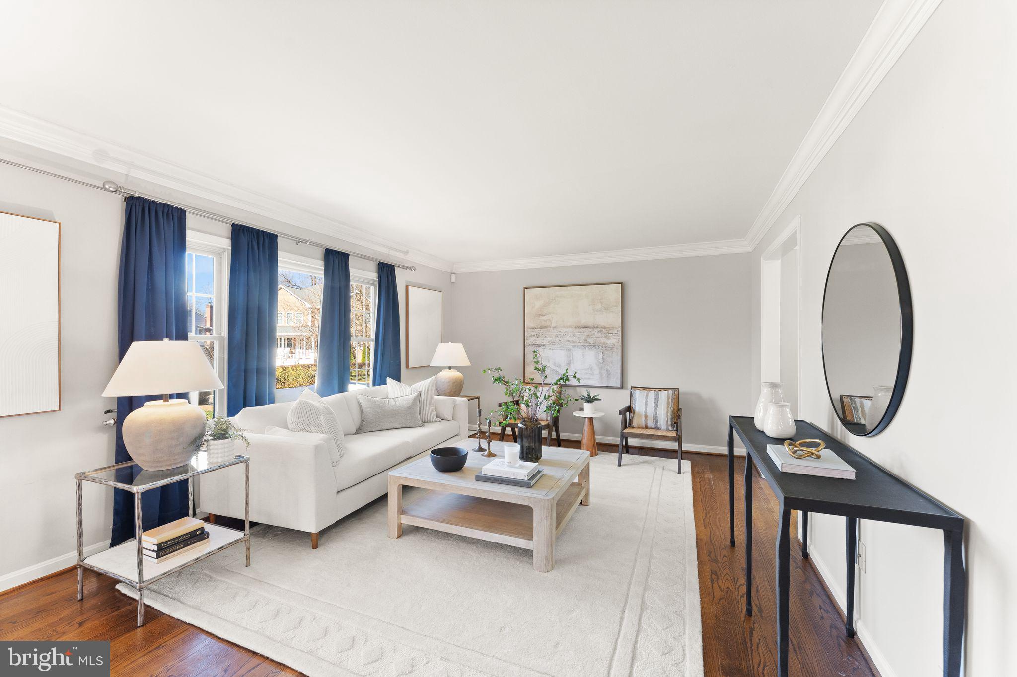 6101 Briarview Court Alexandria, VA 22310 - Photo 6 of 44 a living room with furniture and a potted plant