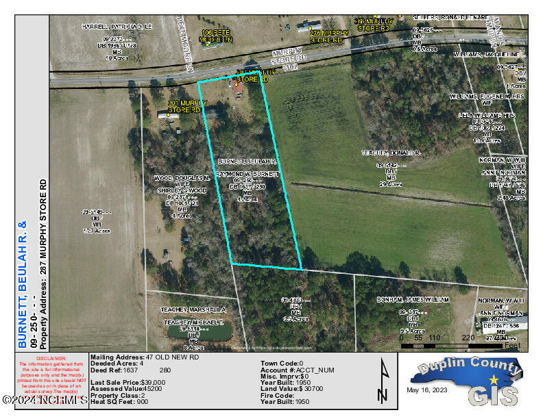 287 Murphys Store Road Rose Hill, NC 28458 - Photo 24 of 27 287 MURPHY STORE ROAD color map (1)