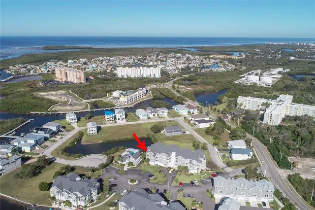 an aerial view of a city