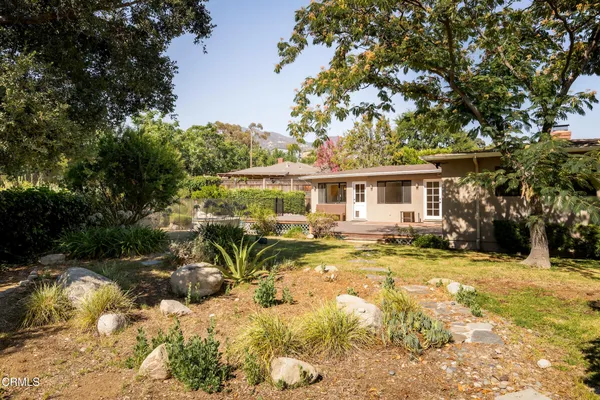 a view of a house with a patio