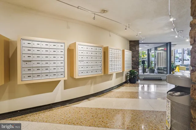 a view of tall buildings