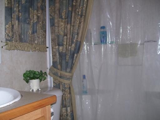 509 La Moille Road, Unit 2408 Sublette, IL 61367 - Photo 10 of 14 a bathroom with a granite countertop sink a mirror and shower
