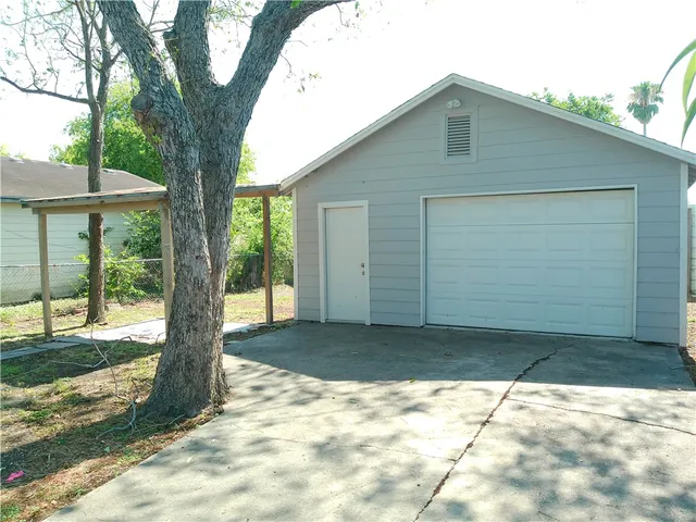 a backyard of a house