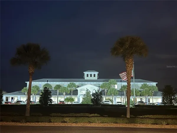 a front view of a building
