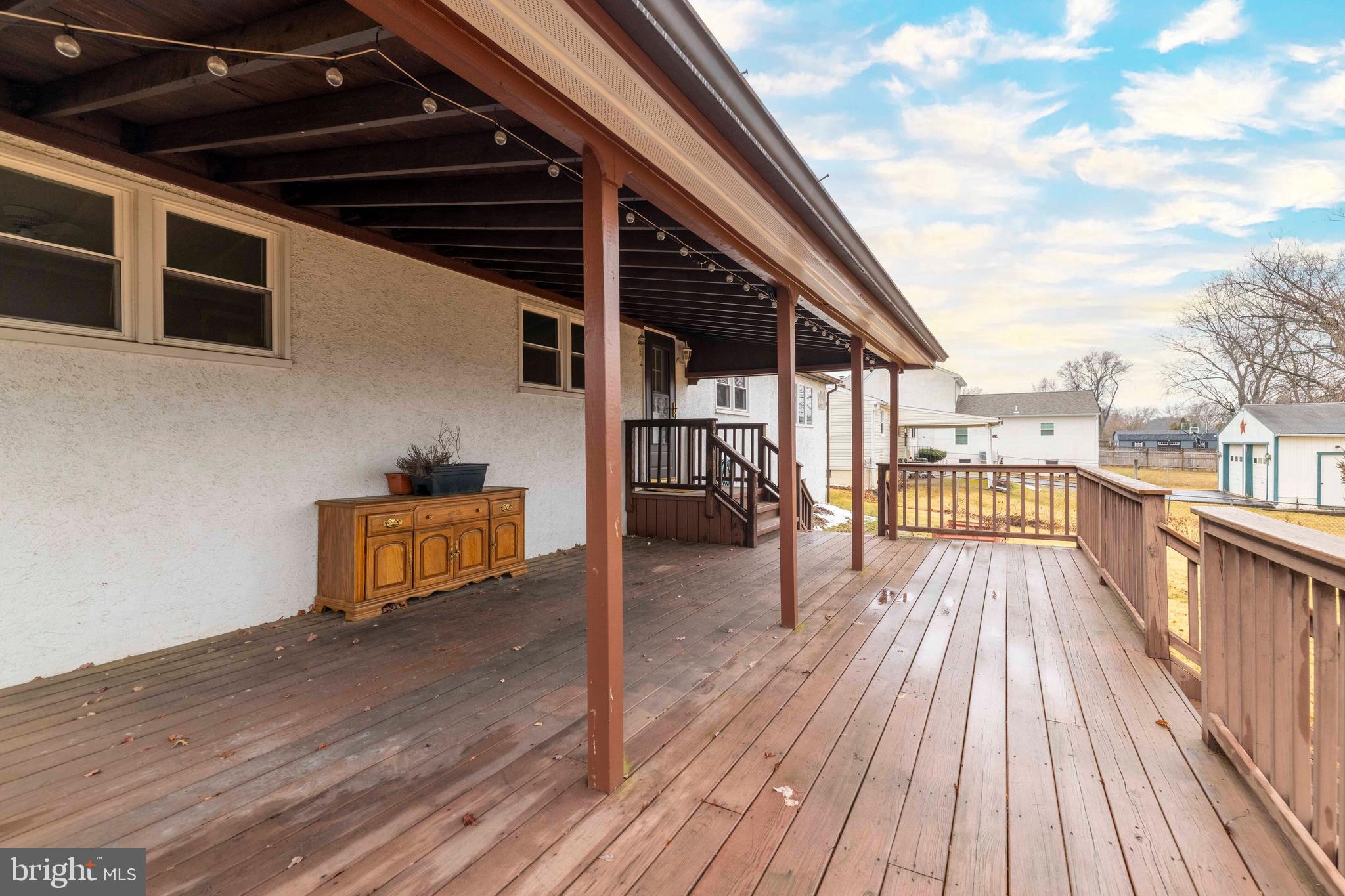 1413 Foster Road Warminster, PA 18974 - Photo 24 of 30 a view of a balcony with wooden floor