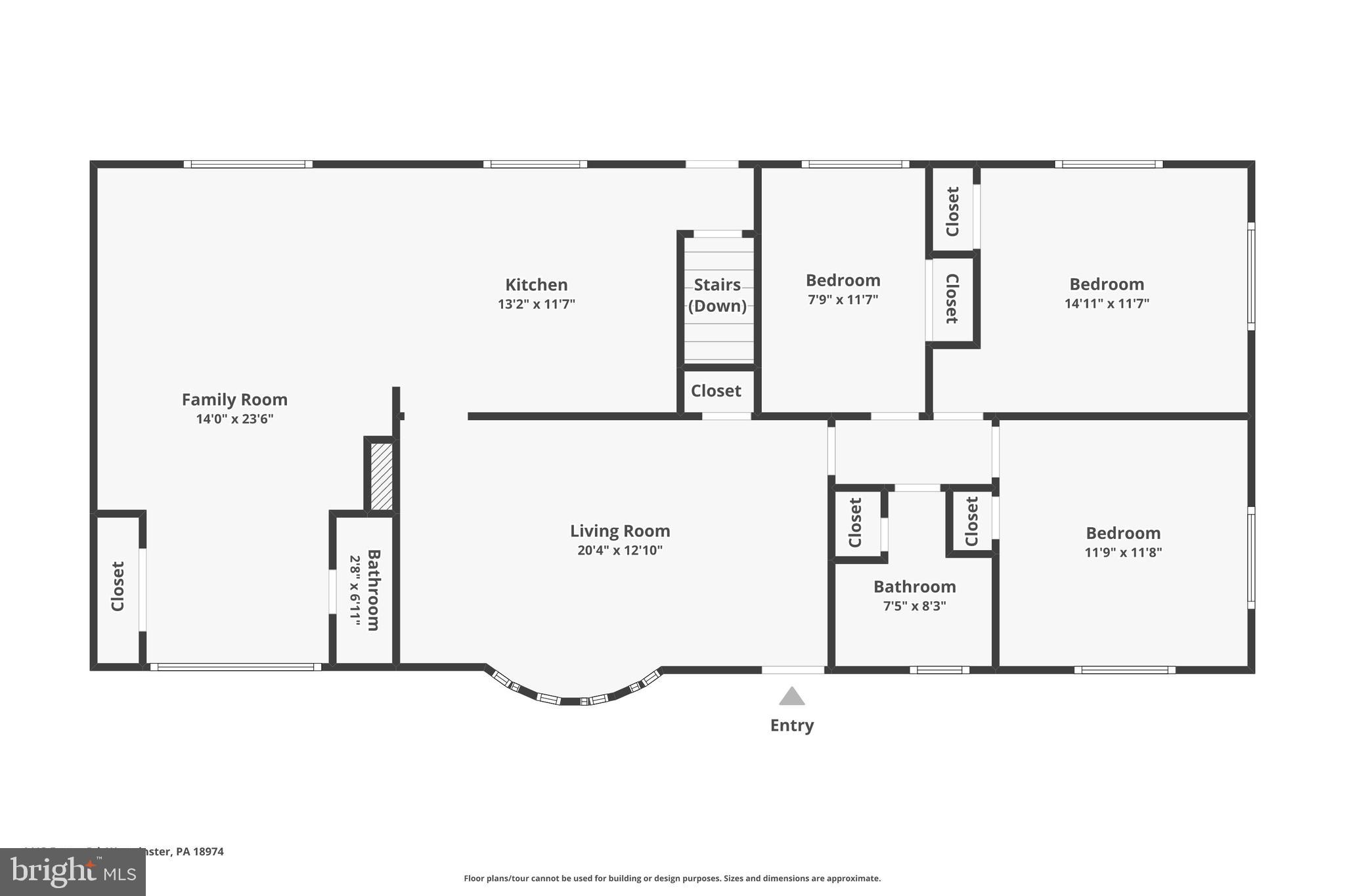 1413 Foster Road Warminster, PA 18974 - Photo 30 of 30 a picture of a room with a white wall and a refrigerator