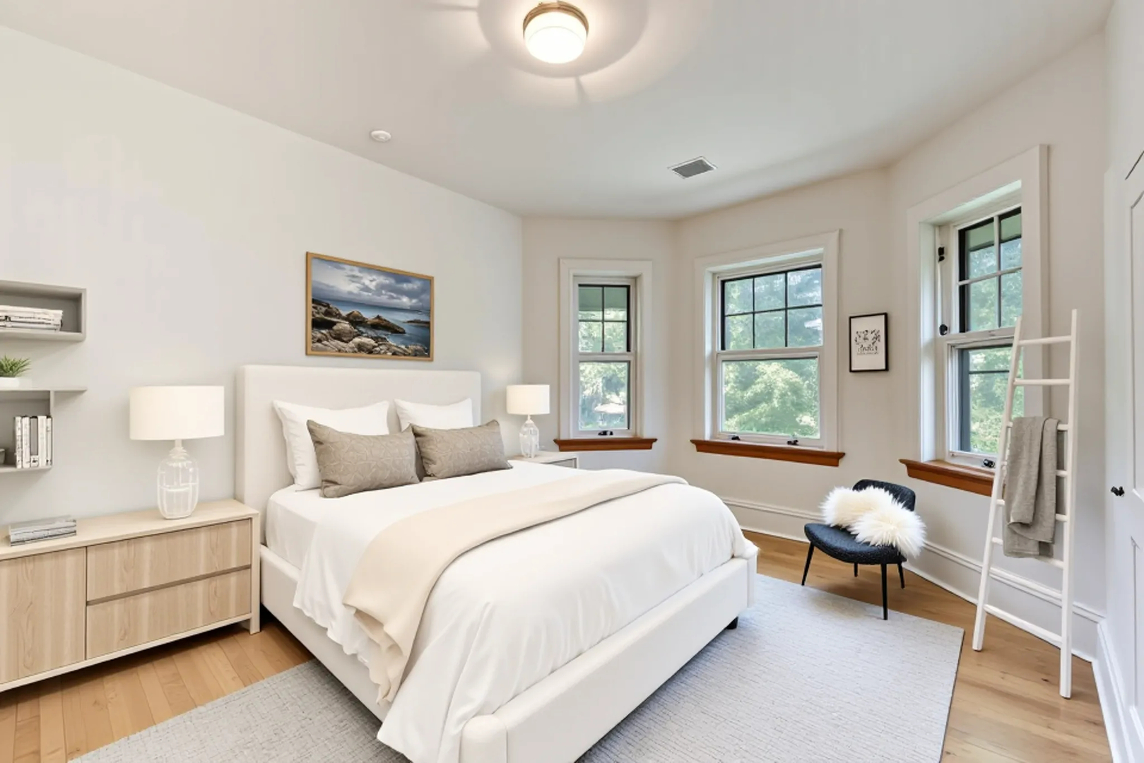 1641 Hinman Avenue, Unit 3 Evanston, IL 60201 - Photo 23 of 30 a bedroom with bed and a large window