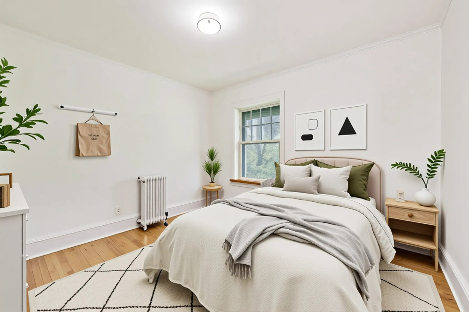 1641 Hinman Avenue, Unit 3 Evanston, IL 60201 - Photo 24 of 30 a bedroom with a bed and painting on the wall