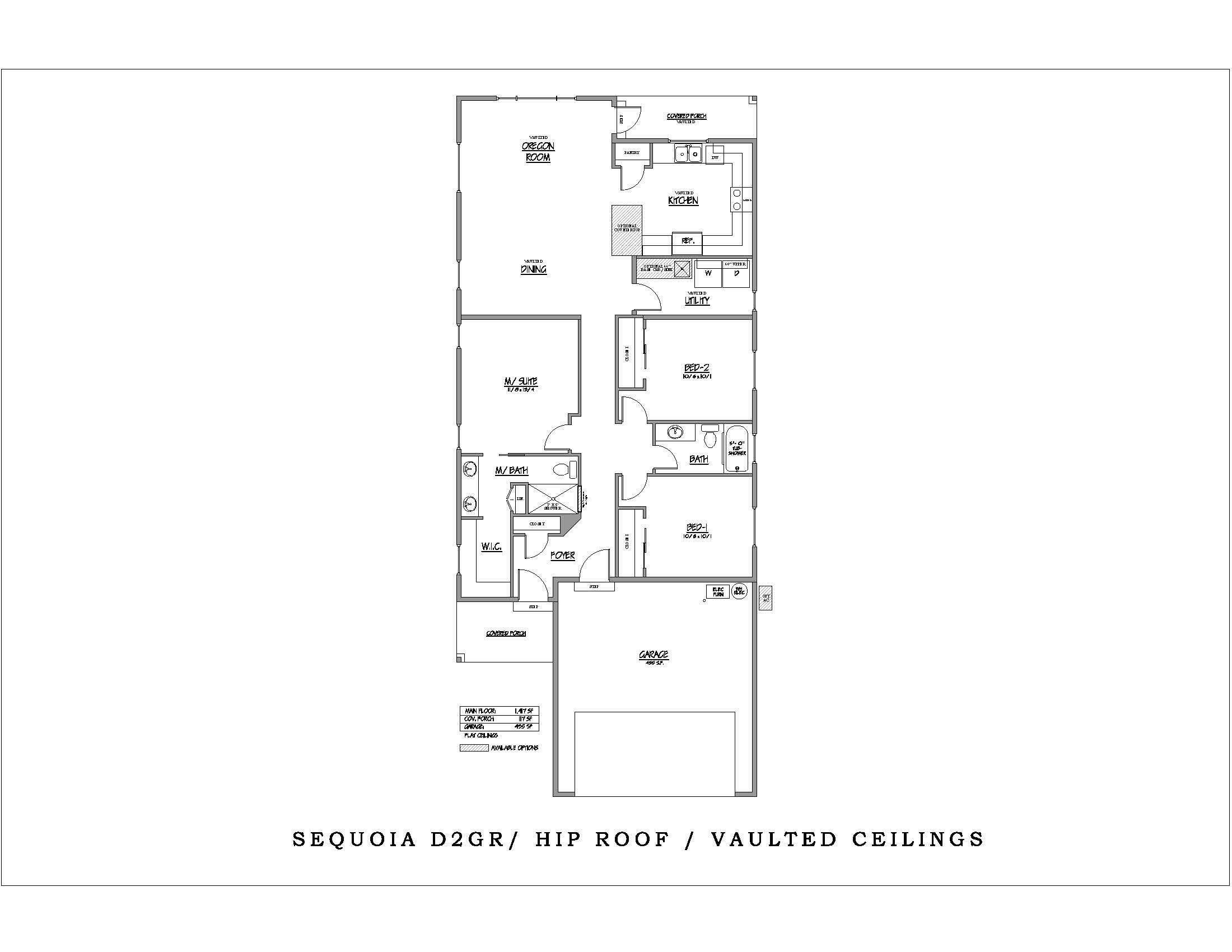 16423 Bassett Road La Pine, OR 97739 - Photo 3 of 4 Sequoia with Vaulted Ceilings - Floor Pl