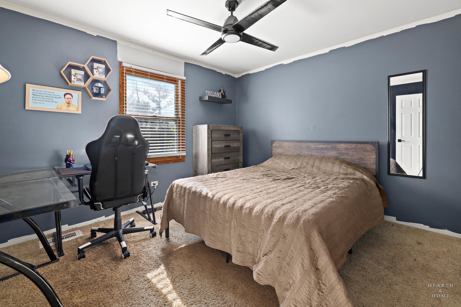 56 Huntcliff Court Fox River Grove, IL 60021 - Photo 22 of 42 a bedroom with a bed and a window