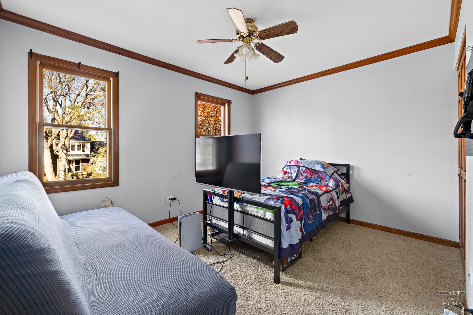 56 Huntcliff Court Fox River Grove, IL 60021 - Photo 23 of 42 a bedroom with a bed and a window