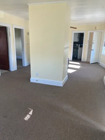 a view of a livingroom with an empty space