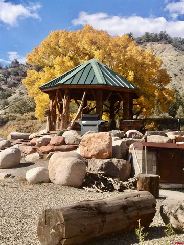 a view of a lake with a mountain view