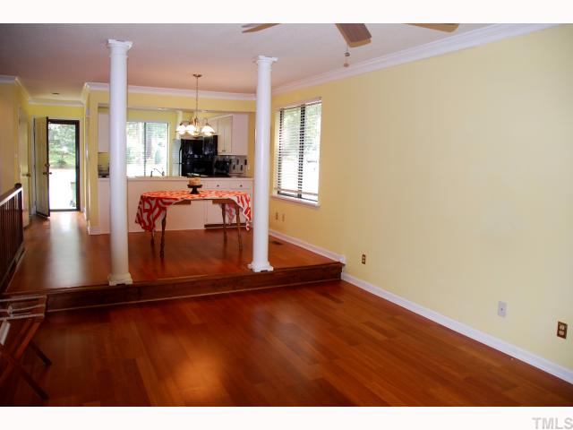 5825 Branchwood Road Raleigh, NC 27609 - Photo 6 of 12 Beautiful floors and columns add much glamour to this open spacious townhome