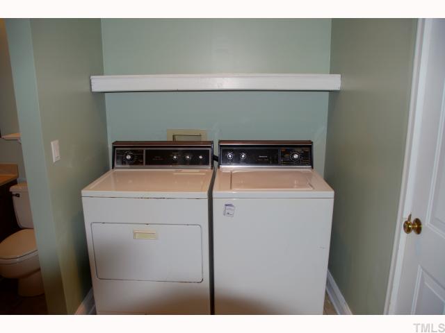 5825 Branchwood Road Raleigh, NC 27609 - Photo 8 of 12 Laundry room includes washer and dryer with sale.