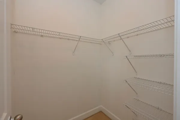 a close view of closet