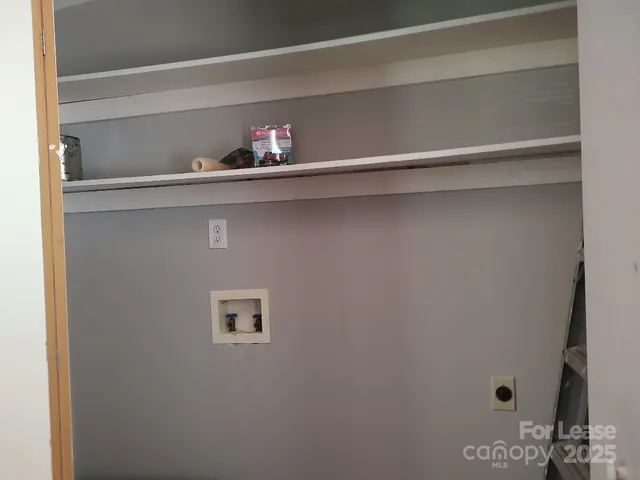 a close view of closet