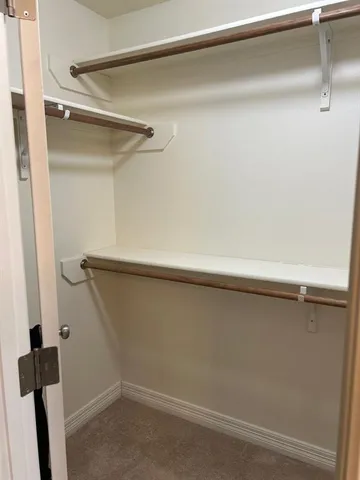 a close view of closet