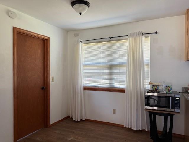1643 North 4100th Road Soper, OK 74759 - Photo 9 of 30 a view of room with window and wooden floor