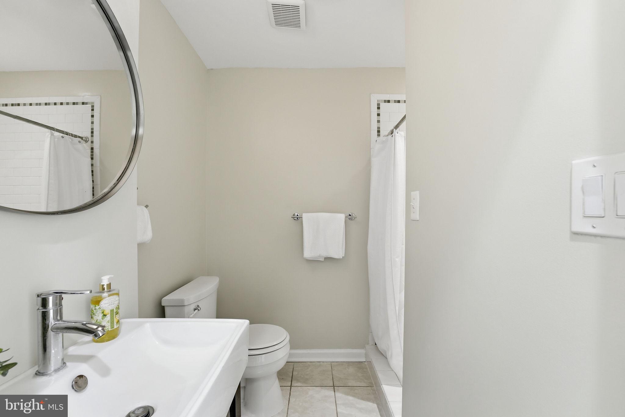 1917 2nd Street Northeast, Unit 301 Washington, DC 20002 - Photo 18 of 20 a bathroom with a sink and a mirror