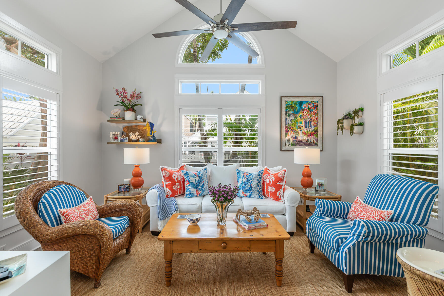 404 Porter Lane, Unit 16 Key West, FL 33040 - Photo 4 of 22 a living room with furniture and a large window