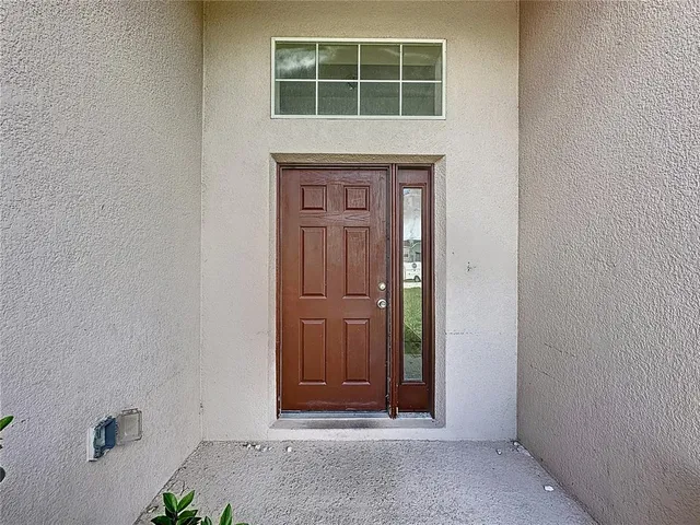 a view of front door of a house