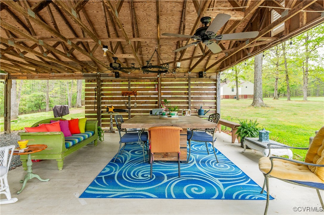 7111 Ledo Road Moseley, VA 23120 - Photo 28 of 47 a view of yard with patio