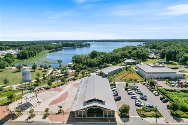 an aerial view of a city with lots of residential buildings