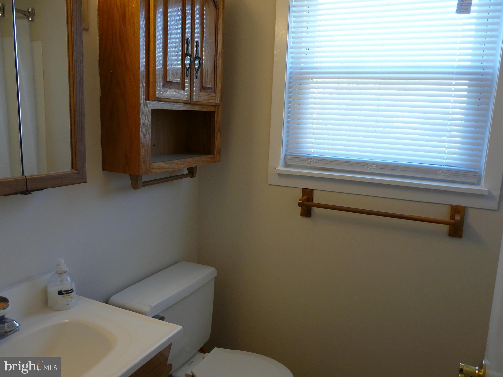 7817 Jamesford Road Baltimore, MD 21222 - Photo 14 of 29 a bathroom with a sink a toilet and a window