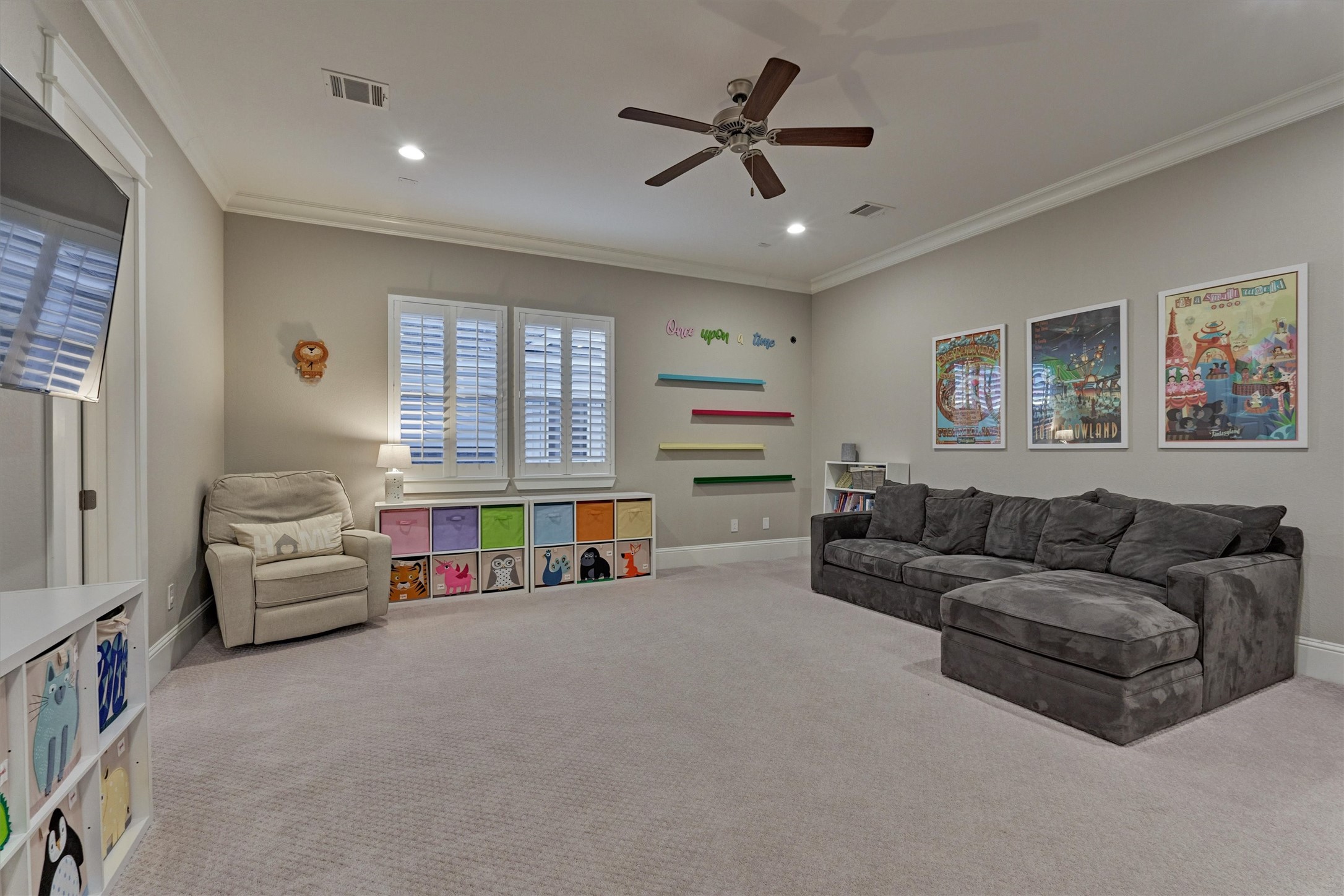 2227 Blue Duck Lane Conroe, TX 77384 - Photo 28 of 50 a living room with furniture and a large window