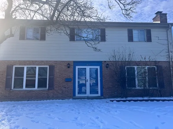a view of front door of house