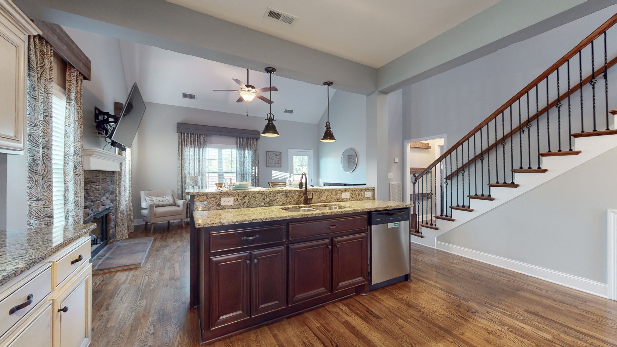 306 Patsy Place Smyrna, TN 37167 - Photo 8 of 34 a spacious bathroom with a granite countertop sink a mirror and a shower