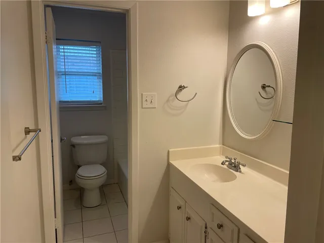 a bathroom with a toilet and a bathtub