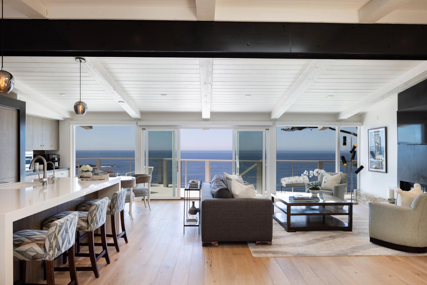 162 Spindrift Road Carmel, CA 93923 - Photo 2 of 34 a living room with furniture and a large window