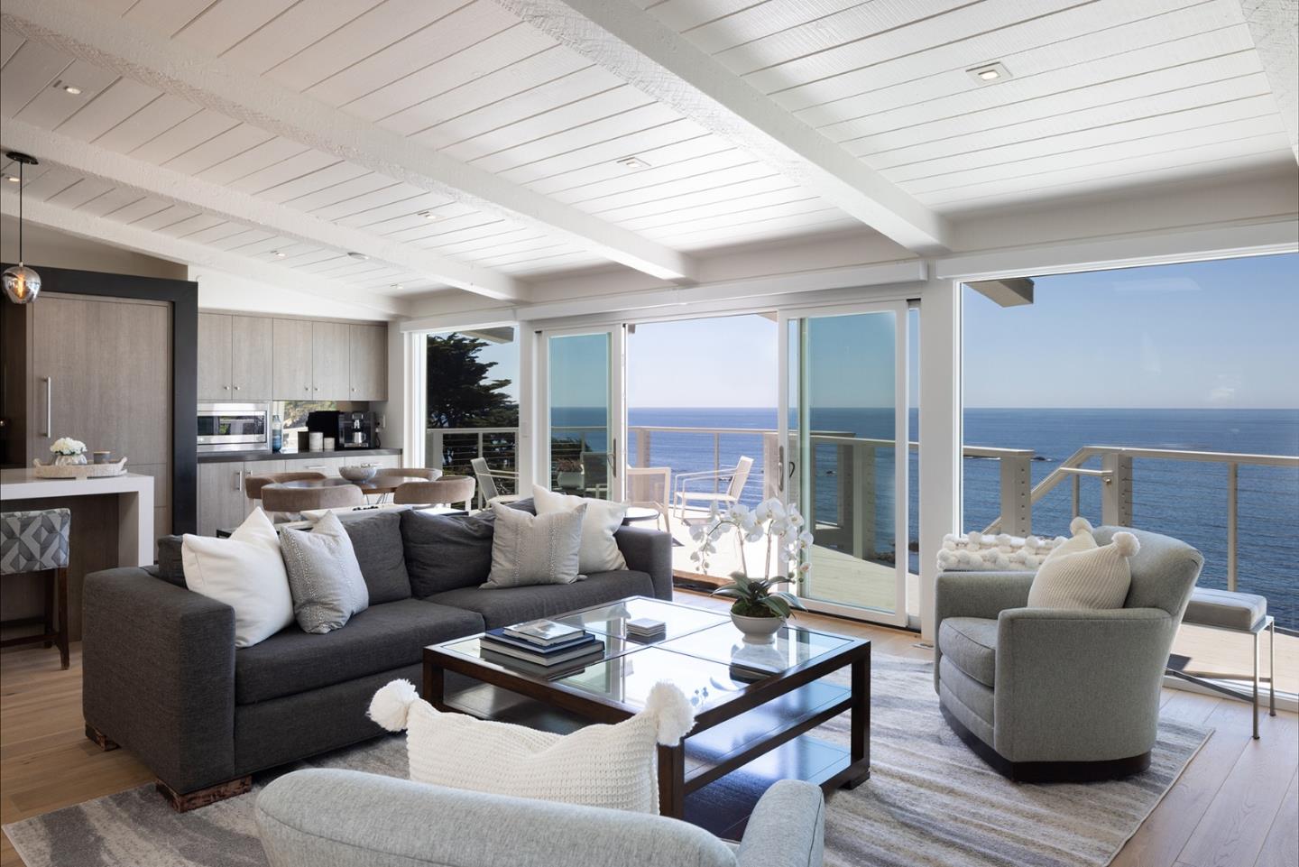 162 Spindrift Road Carmel, CA 93923 - Photo 4 of 34 a living room with furniture and a wooden floor