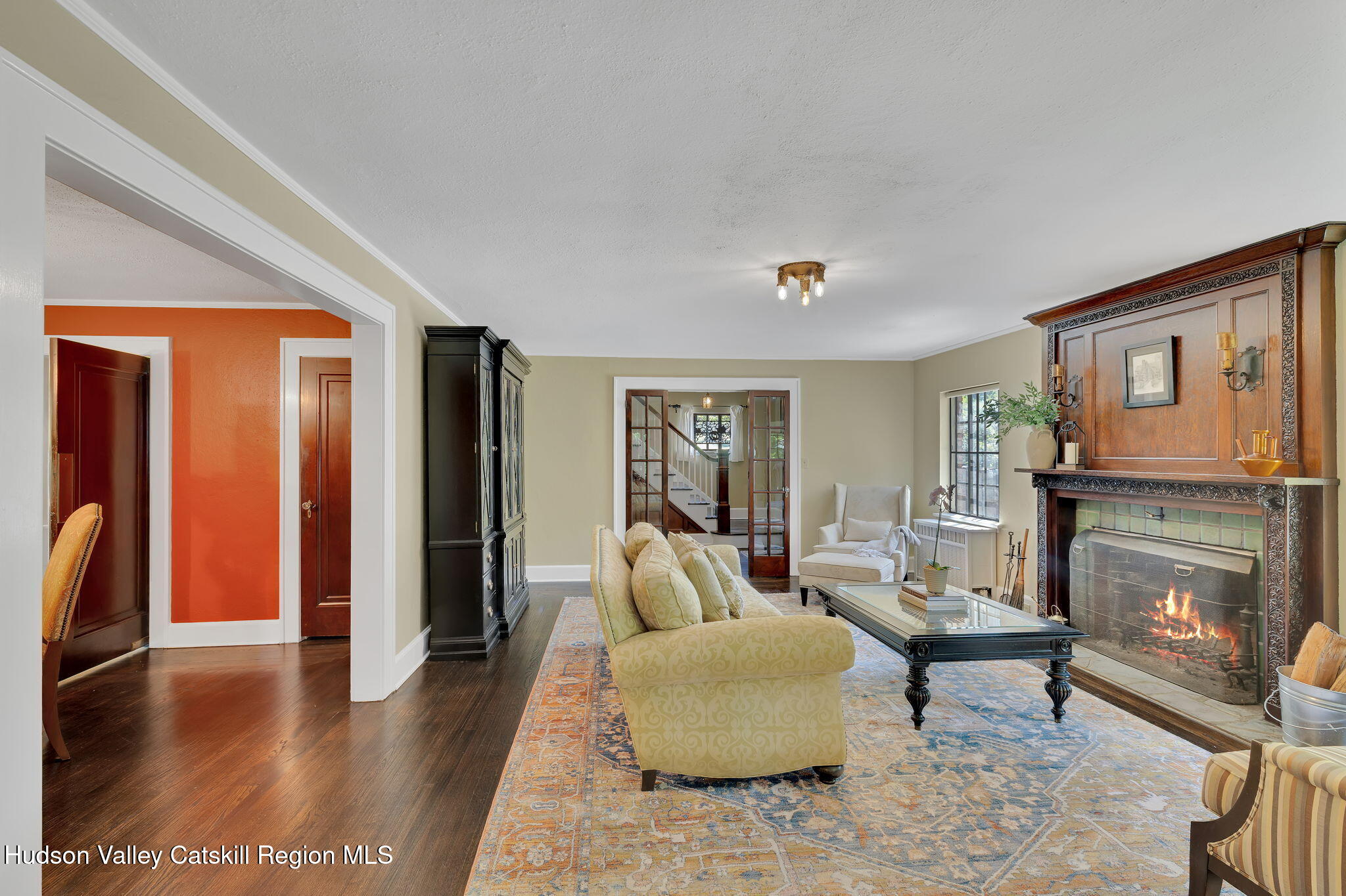 11 Seaman Road Poughkeepsie, NY 12601 - Photo 11 of 49 a living room with furniture and a fireplace