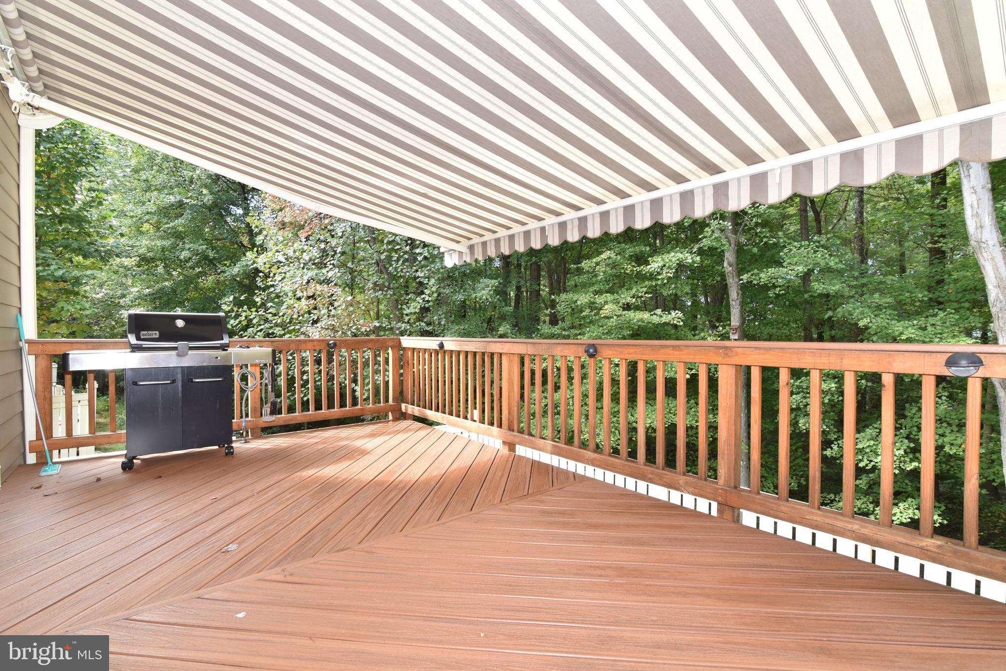 1537 Autumn Ridge Circle Reston, VA 20194 - Photo 34 of 43 Deck off of Living Room with Retractable Awning