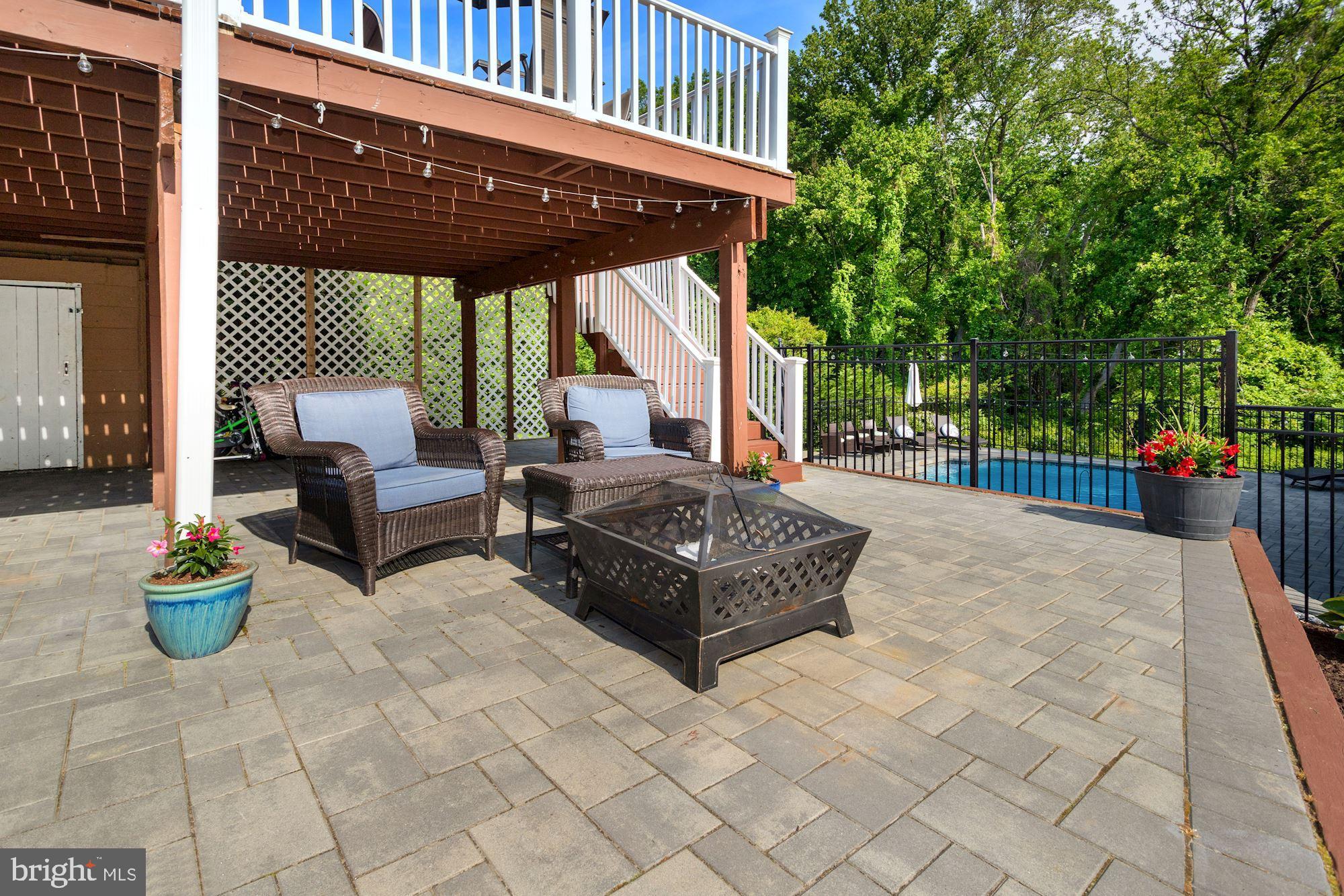 372 Forest Beach Road Annapolis, MD 21409 - Photo 37 of 49 Lower level patio overlooking the pool.