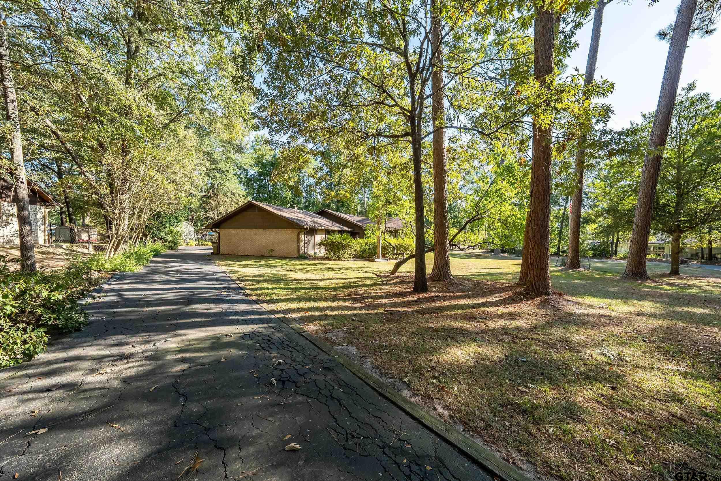 331 Bent Horseshoe Lane Holly Lake Ranch, TX 75765 - Photo 16 of 44 a view of a yard with plants and trees