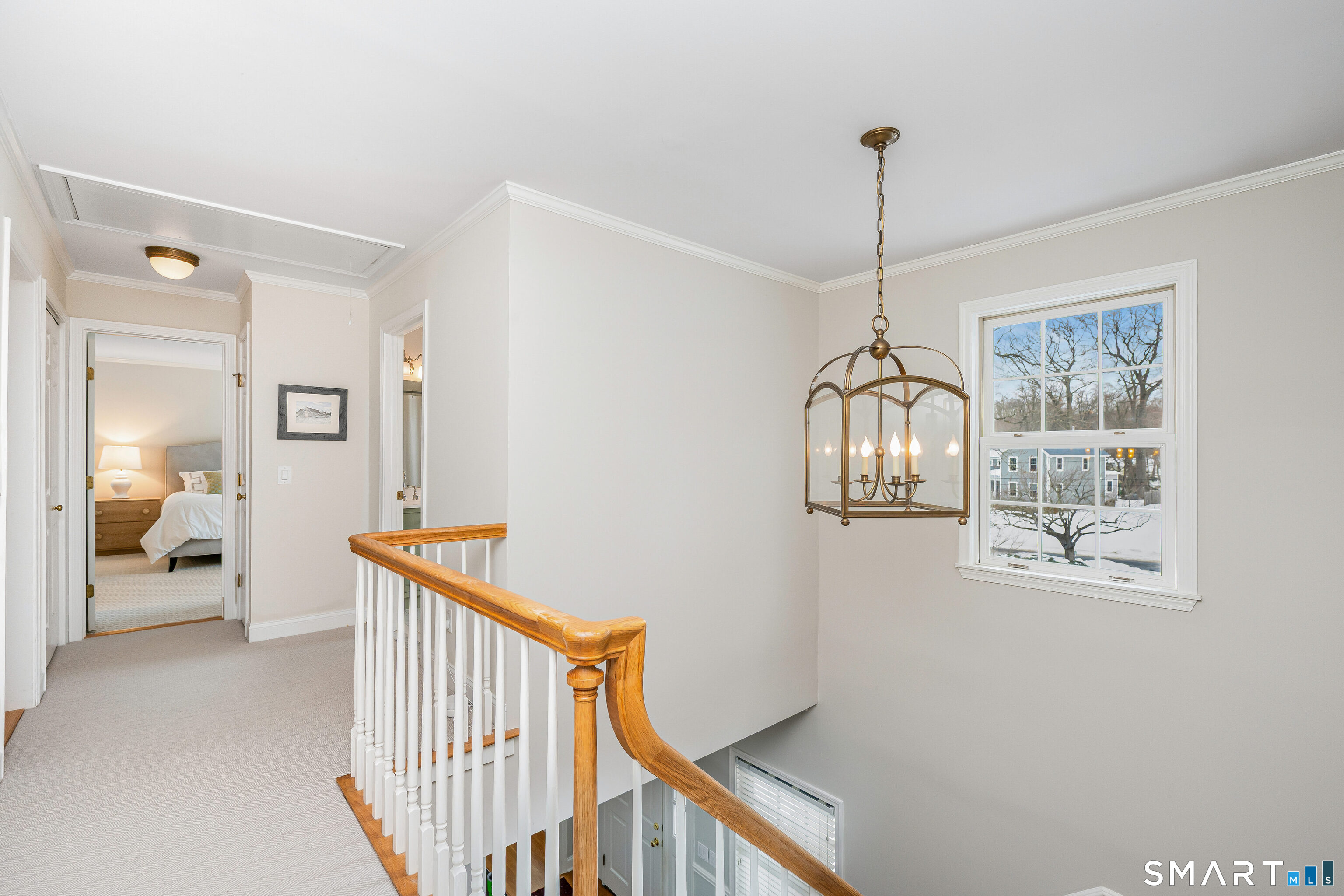 43 Phillips Lane Darien, CT 06820 - Photo 9 of 29 a view of hallway with livingroom