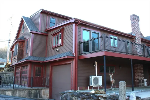 a front view of a house