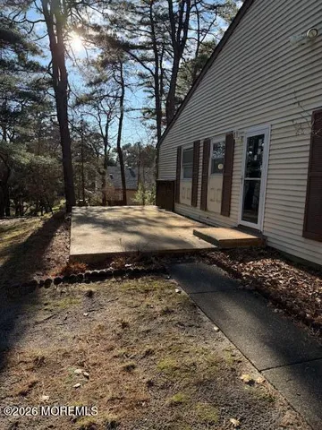 a backyard of a house